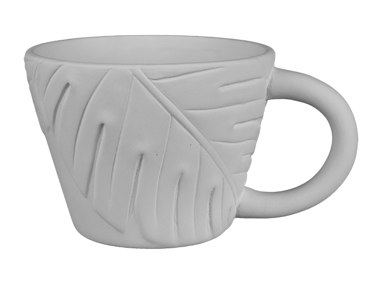 Monstera Leaf Latte Mug