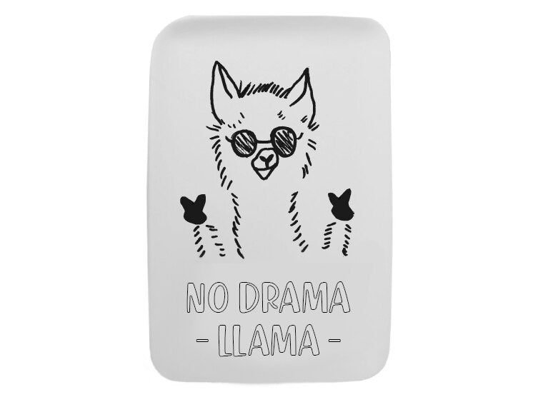 No Drama Llama Rectangle Plate