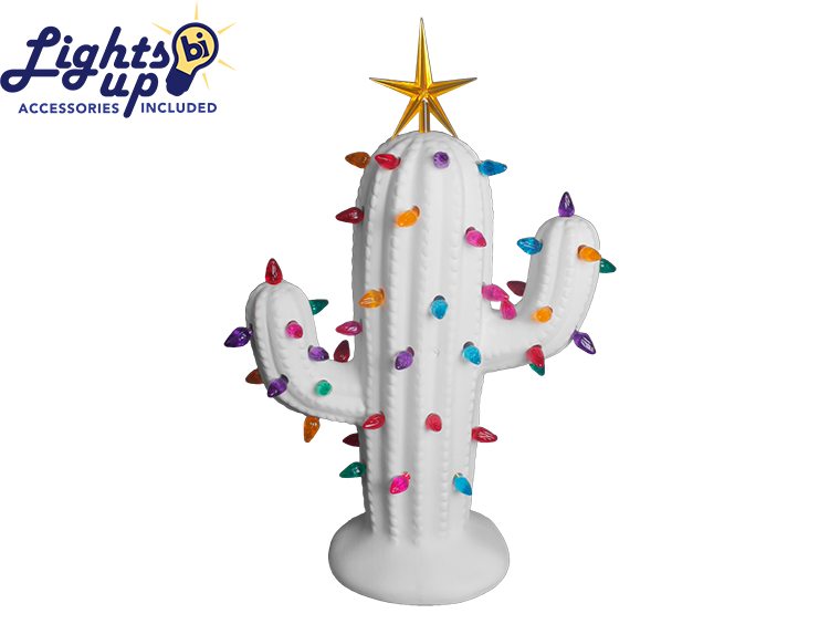 Lighted Christmas Cactus