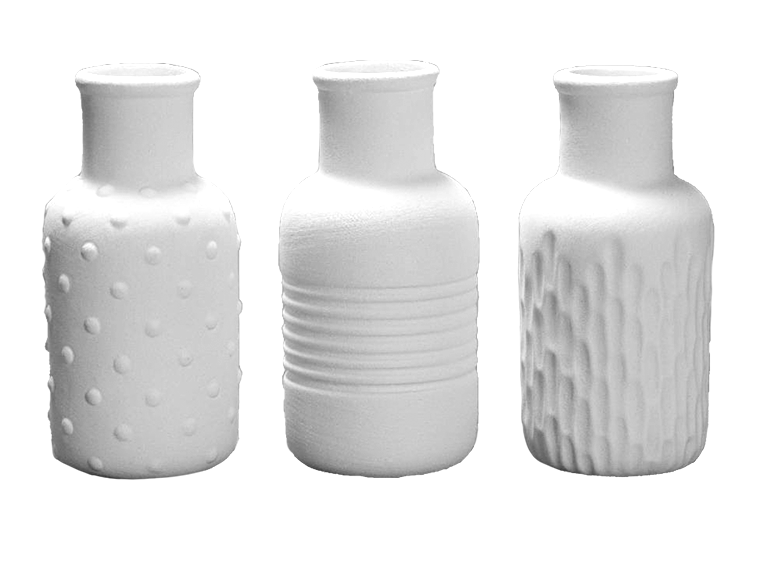 Textured Bud Vases